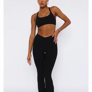 White Fox Boutique Black Women's Leggings Flares